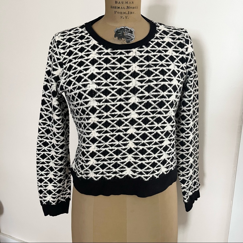 Forever 21 Cropped Long Sleeve Sweater